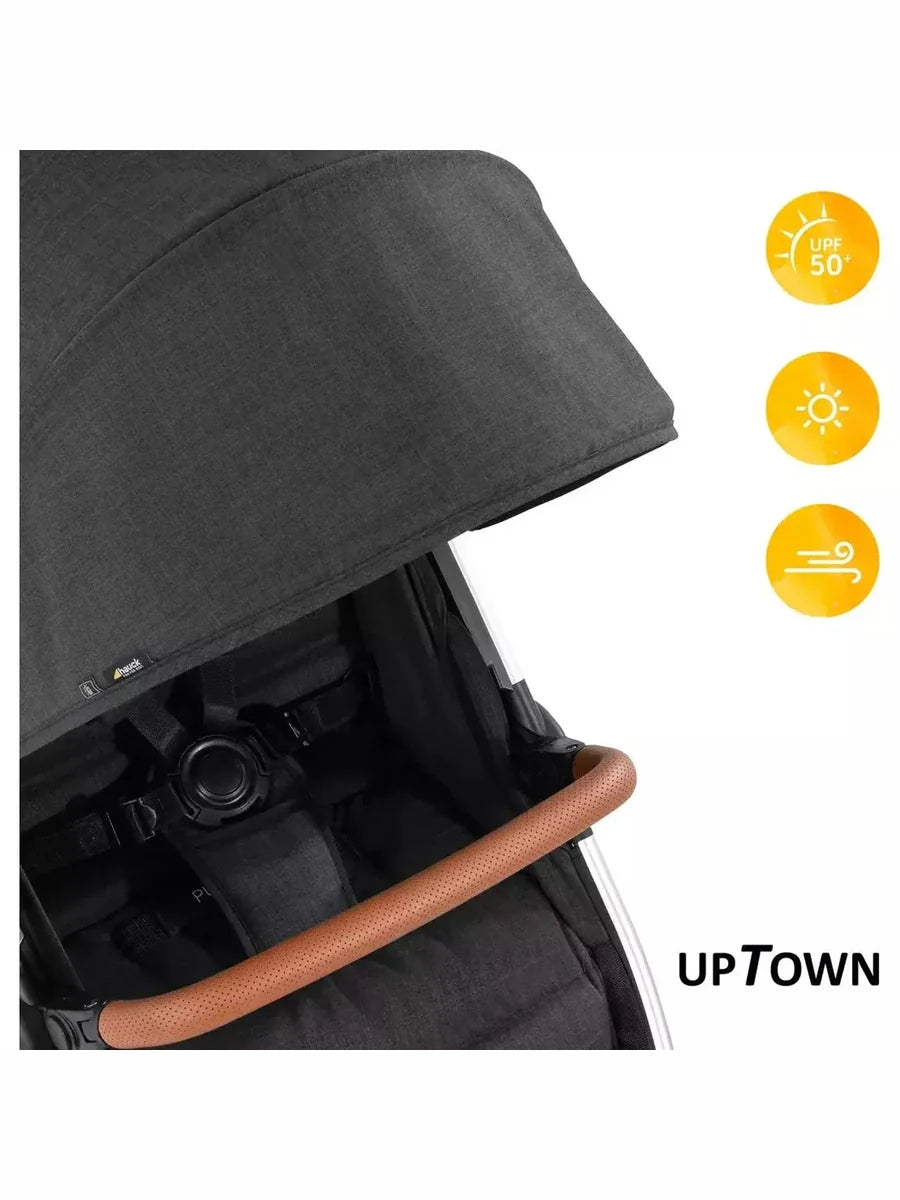 Hauck Uptown Pushchair Stroller Extra Large Seat for All Terrains with Raincover