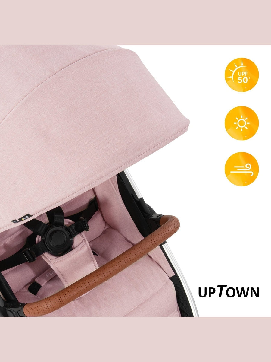 Hauck Uptown Pushchair Stroller - Melange Rose