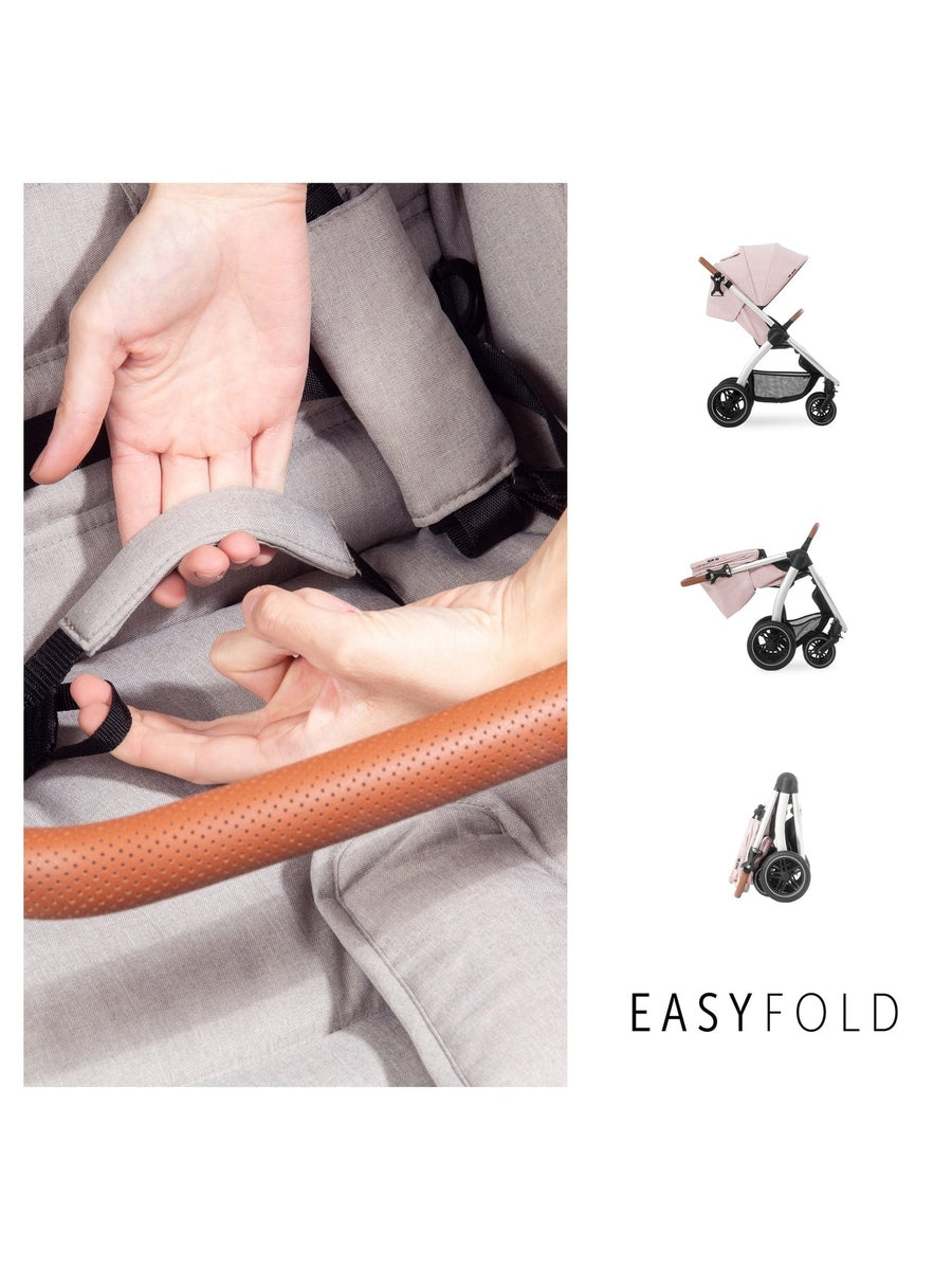 Hauck Uptown Pushchair Stroller - Melange Rose