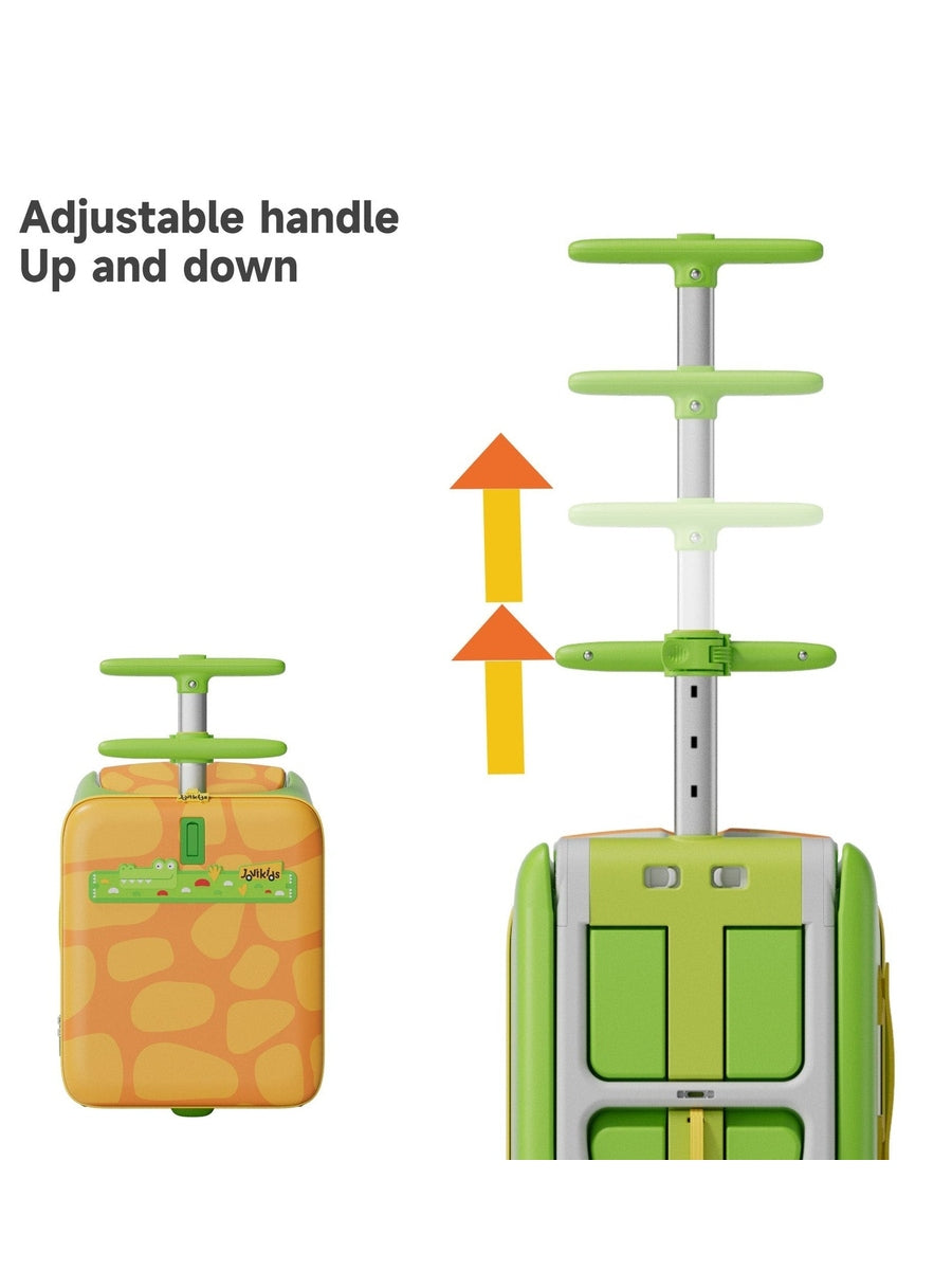 JoviKids 3-in-1 Ride On Luggage – JoyRide Kids Suitcase & Stroller - Green