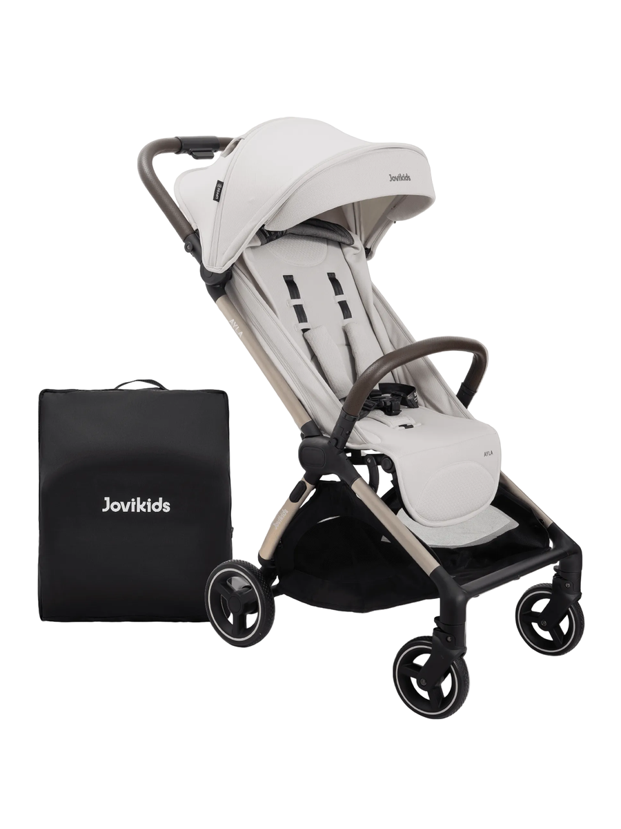 JoviKids Ayla Pushchair Lightweight, Compact & Travel-Friendly - Beige