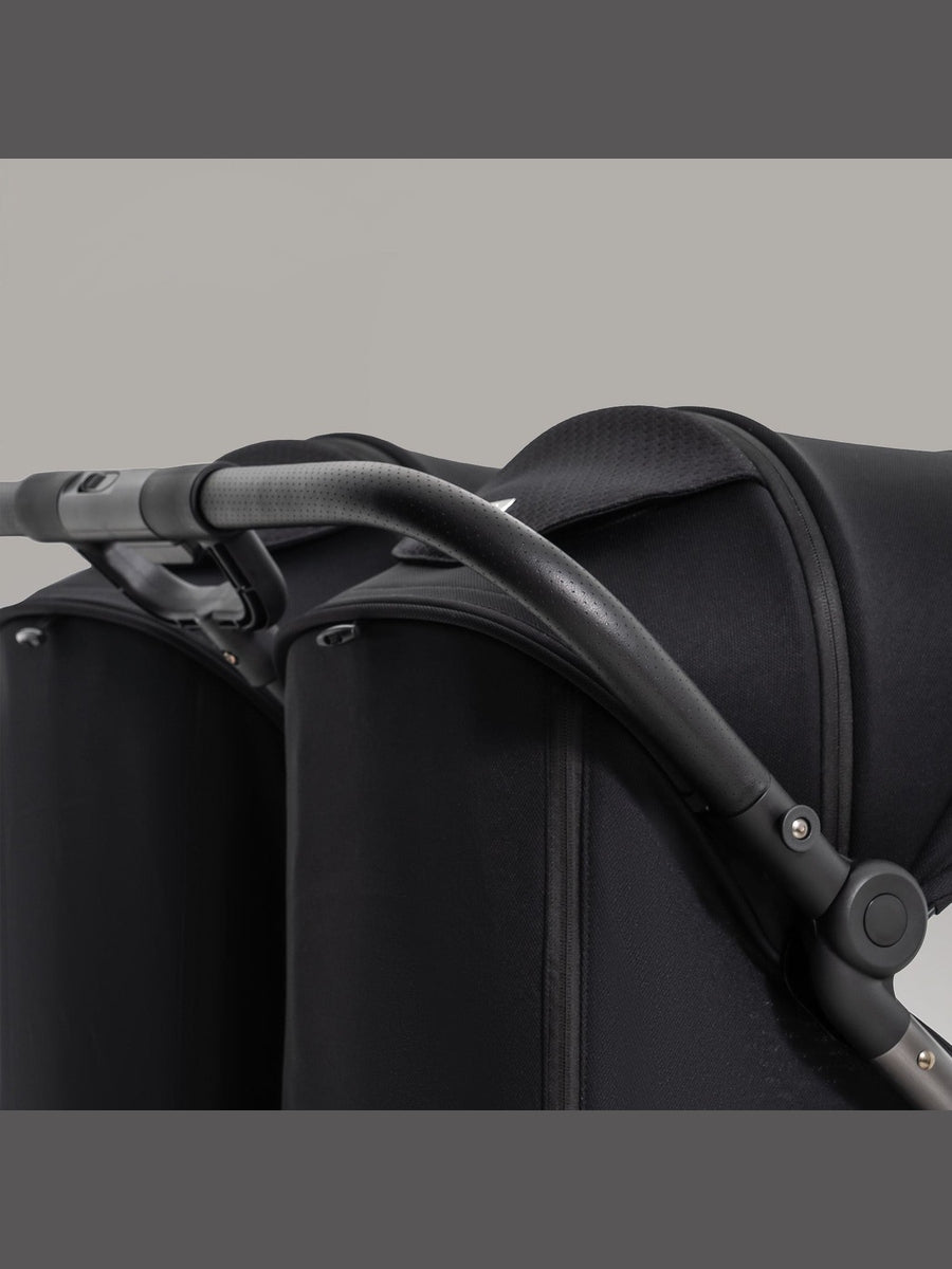 JoviKids Ayla Twin Pushchair – Lightweight Double Stroller with Compact Fold Black