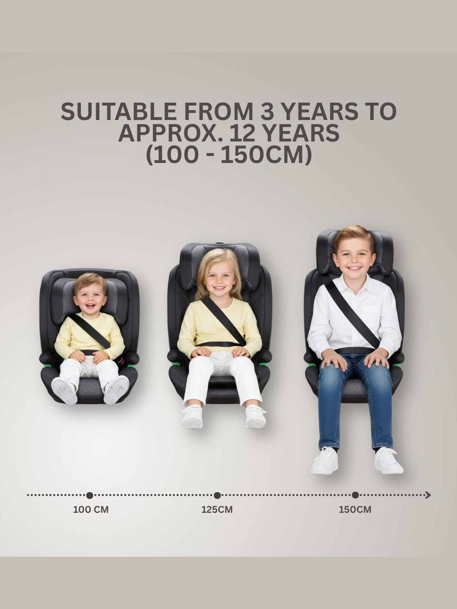 JoviKids Leon ISOFIX Booster Car Seat R129 i-Size Group 2/3 (15 Months to 12 Years) Twilight