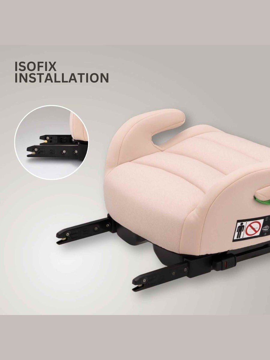 JoviKids Ohho+ i-Size Booster Seat for Car with ISOFIX and Cup Holder - Rosewood