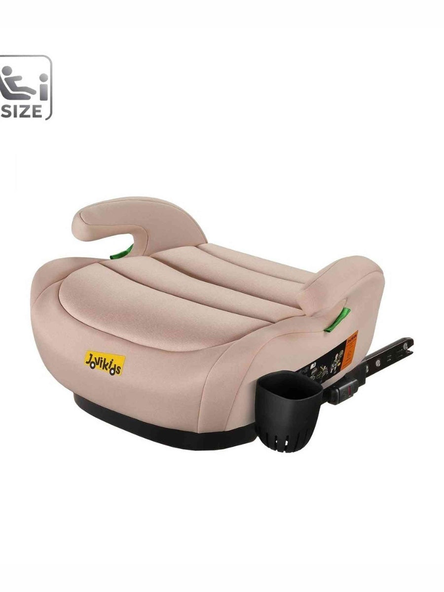 JoviKids Ohho+ i-Size Booster Seat for Car with ISOFIX and Cup Holder - Rosewood