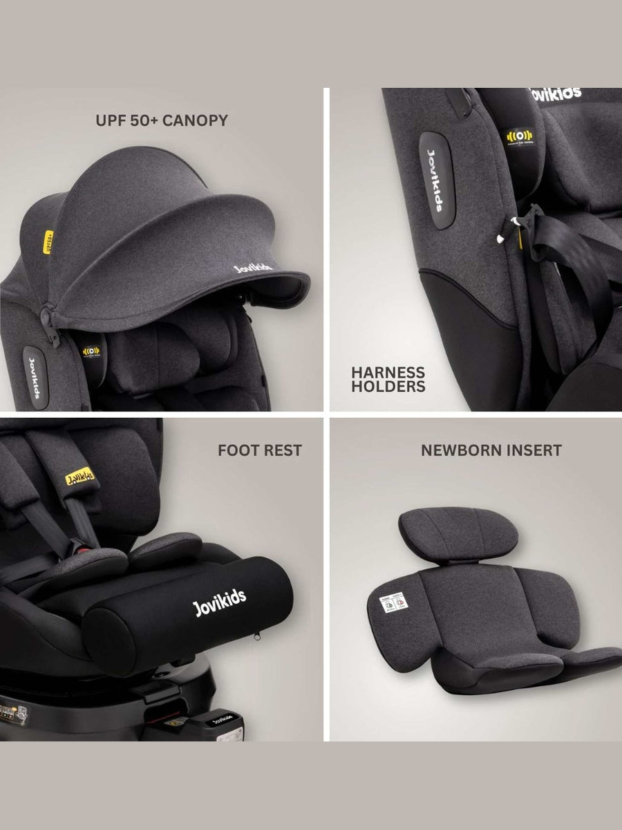 JoviKids Ranger 2 i-Size Car Seat with Leg Extension Cushion - Twilight