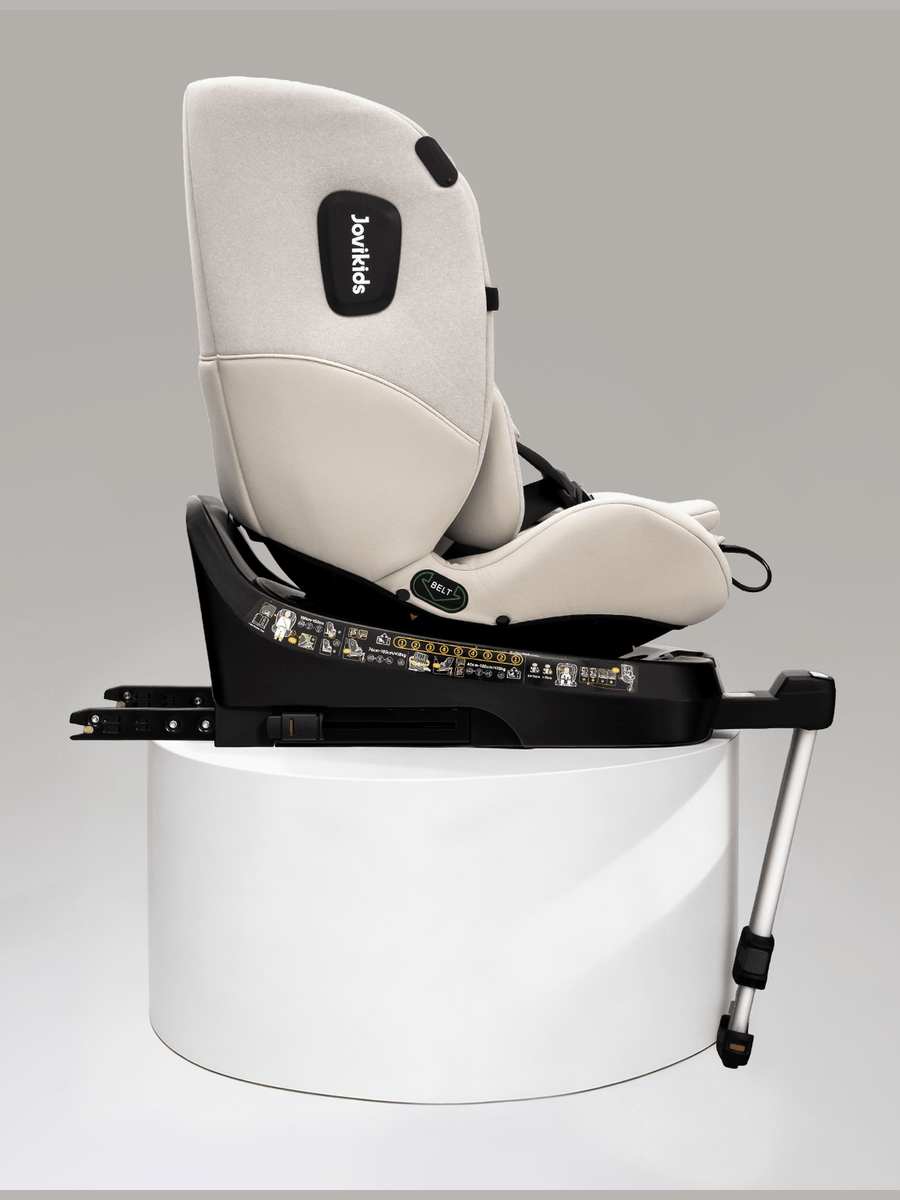 JoviKids Ranger 2 i-Size Car Seat with Leg Extension Cushion - Milkstone