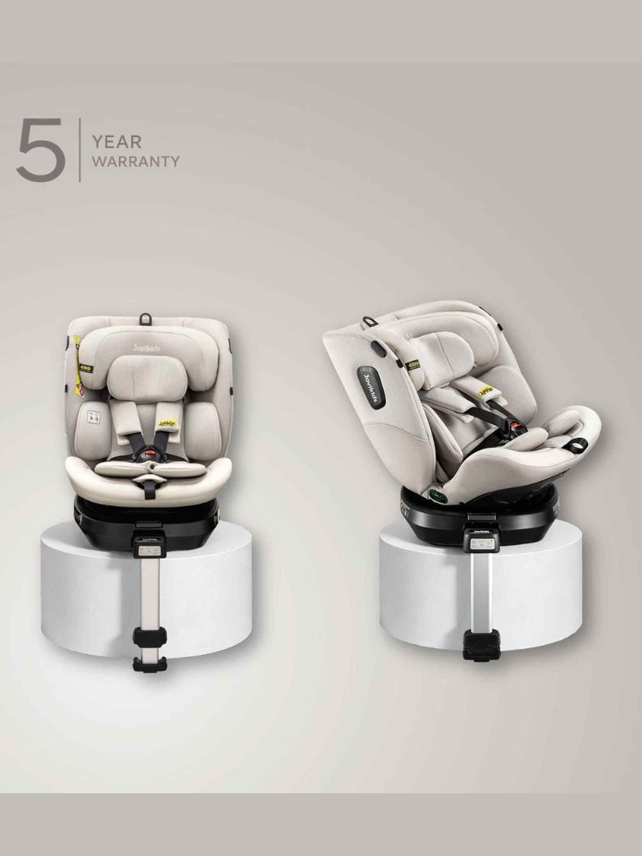 JoviKids Ranger 2 i-Size Car Seat with Leg Extension Cushion - Milkstone