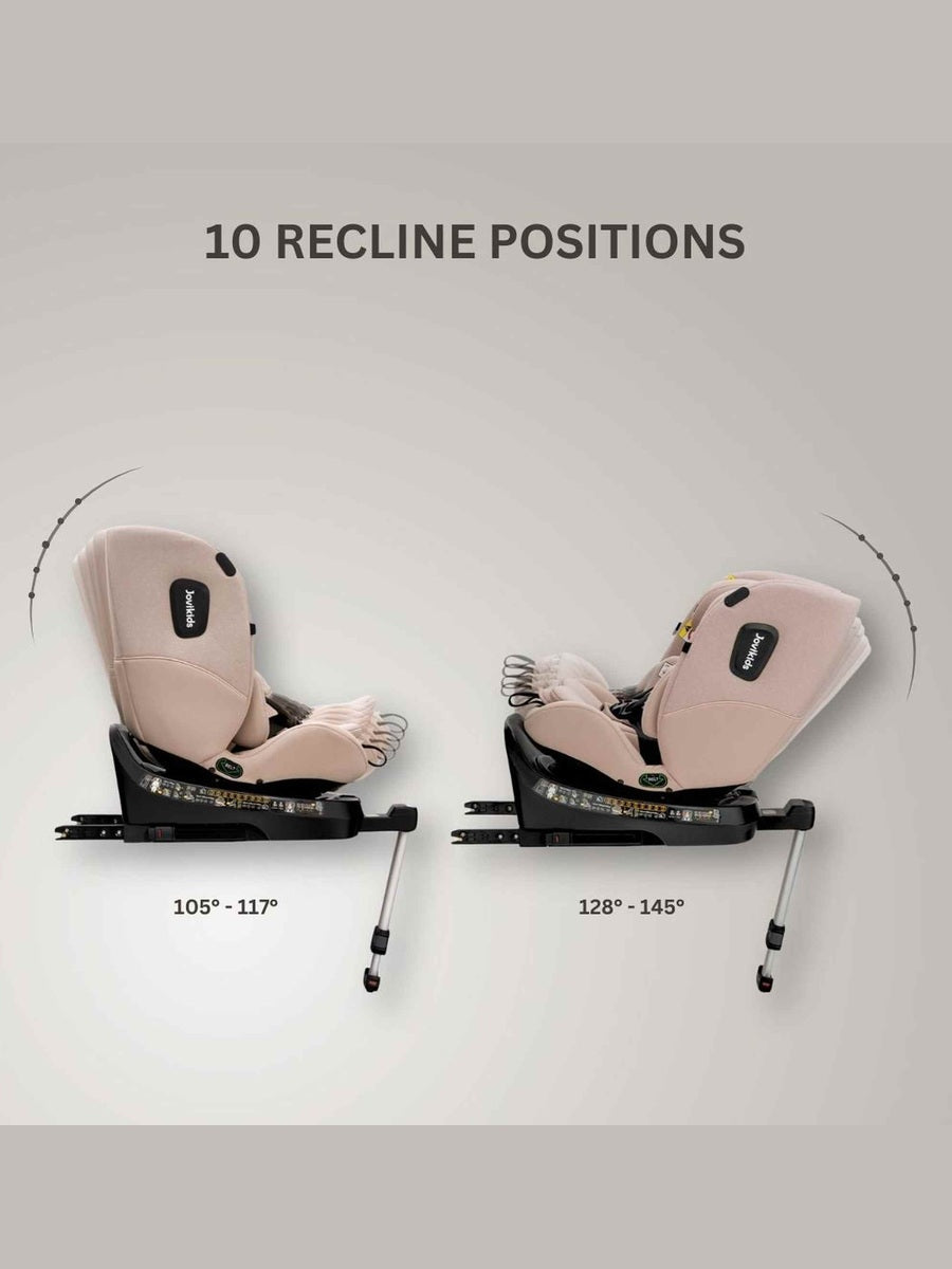 JoviKids Ranger 2 i-Size Car Seat with Leg Extension Cushion - Rosewood