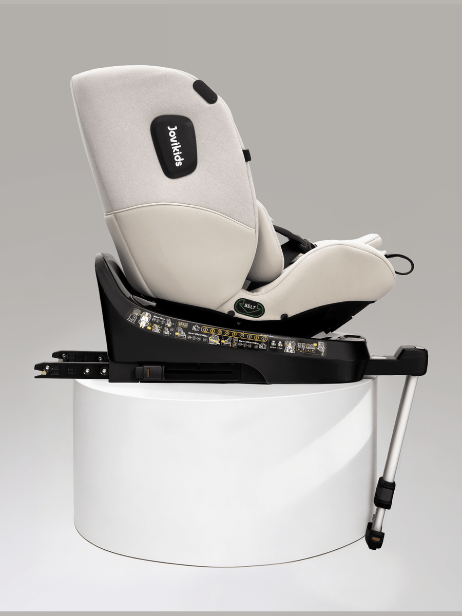 JoviKids Ranger 2 i-Size Car Seat with Leg Extension Cushion - Milkstone