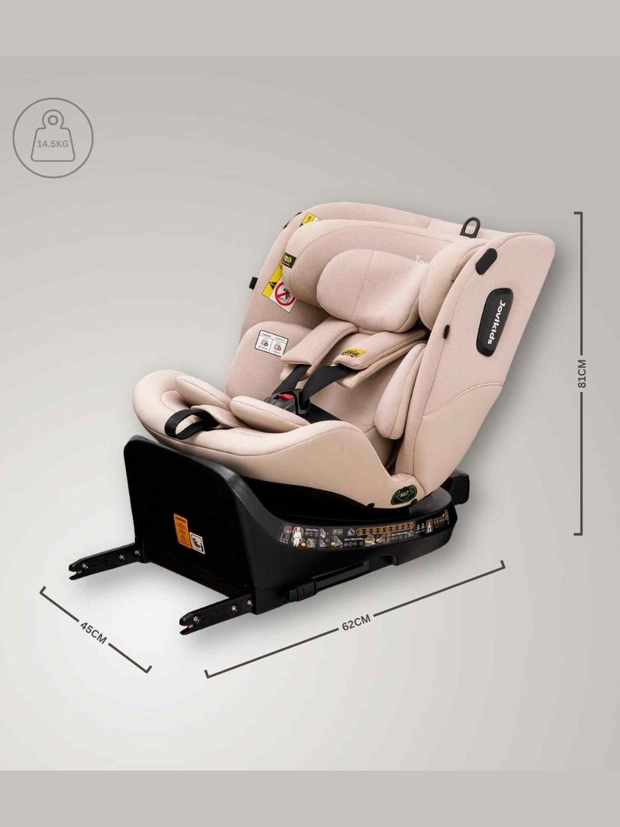 JoviKids Ranger 2 i-Size Car Seat with Leg Extension Cushion - Rosewood