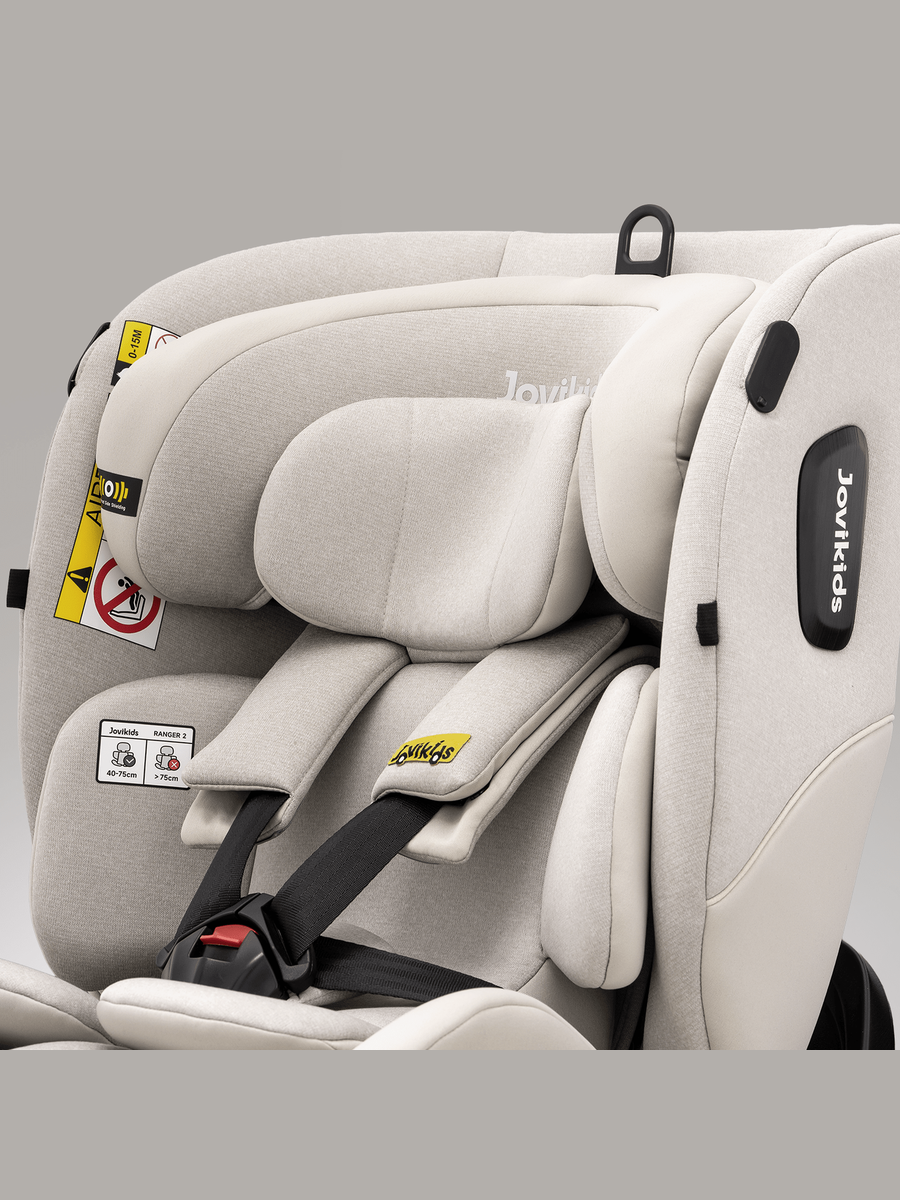JoviKids Ranger 2 i-Size Car Seat with Leg Extension Cushion - Milkstone