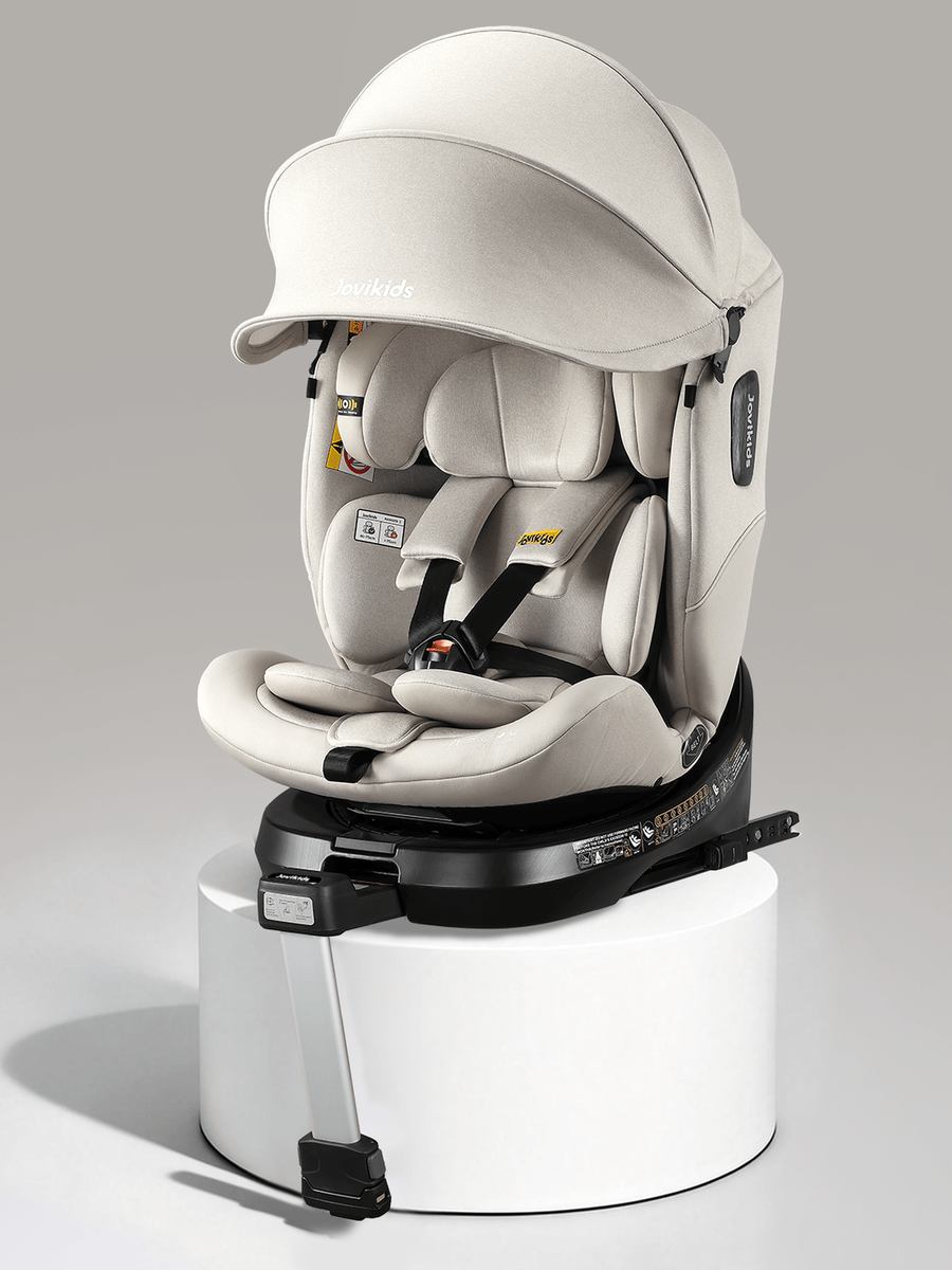 JoviKids Ranger 2 i-Size Car Seat with Leg Extension Cushion - Milkstone