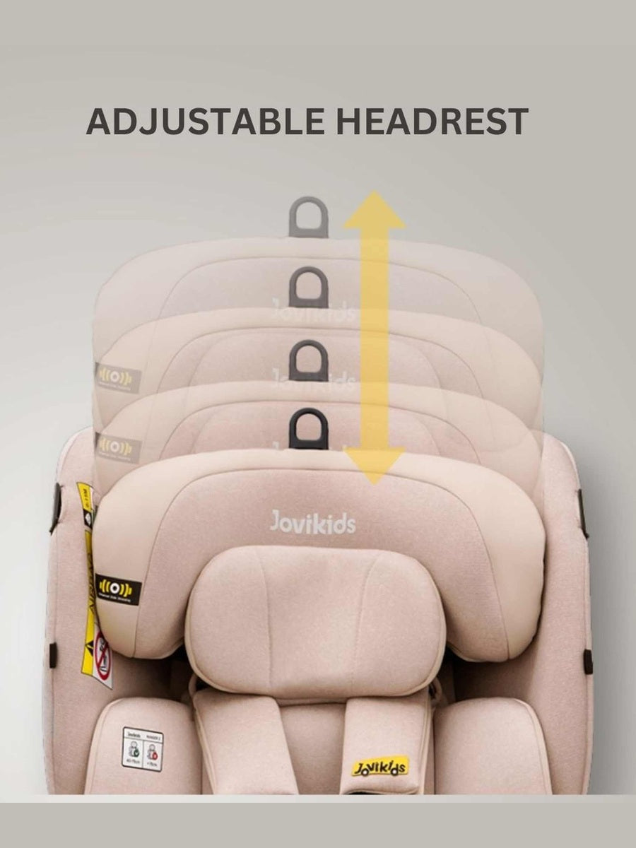JoviKids Ranger 2 i-Size Car Seat with Leg Extension Cushion - Rosewood