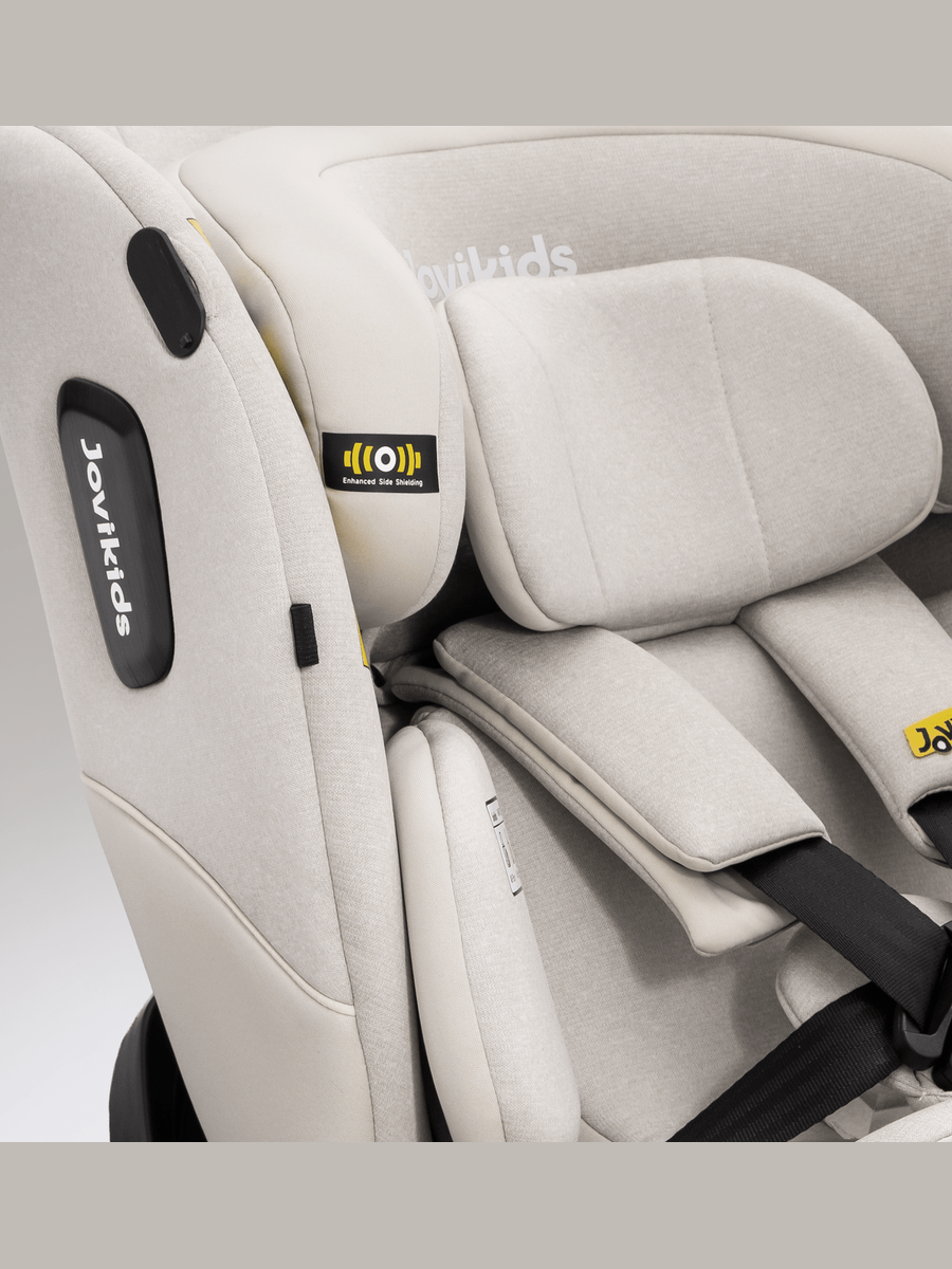 JoviKids Ranger 2 i-Size Car Seat with Leg Extension Cushion - Milkstone