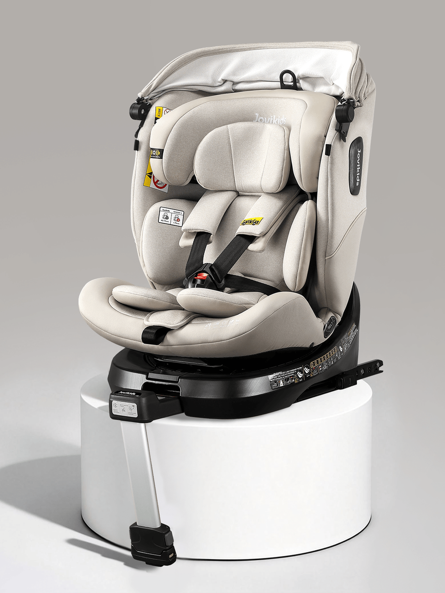 JoviKids Ranger 2 i-Size Car Seat with Leg Extension Cushion - Milkstone