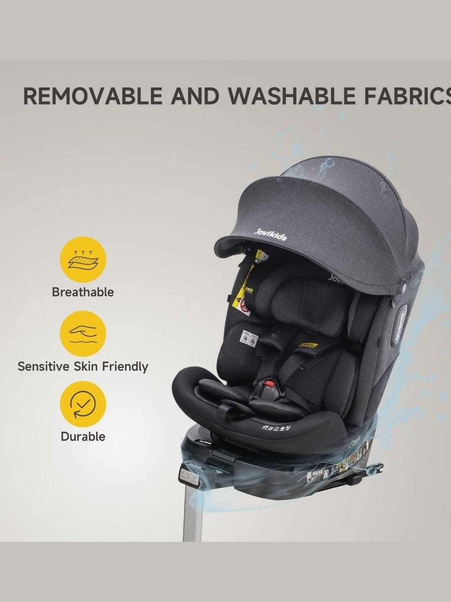 JoviKids Ranger 2 i-Size Car Seat with Leg Extension Cushion - Twilight