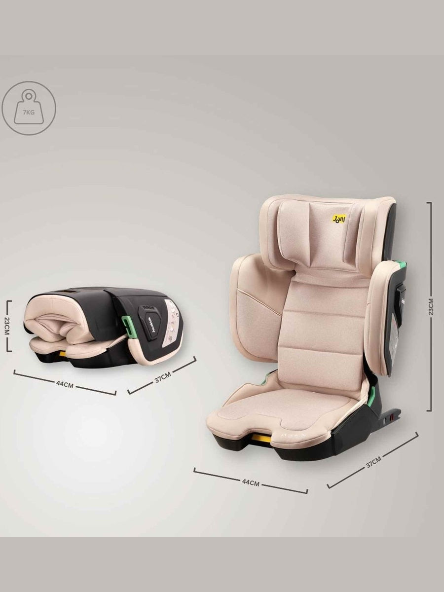JoviKids Rober+ Folding i-Size Booster Car Seat (3–12 Years) Rosewood