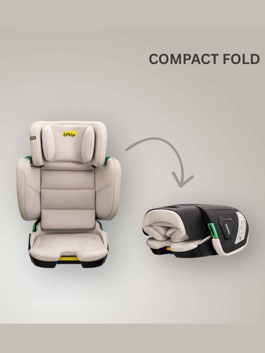 JoviKids Rober+ Folding i-Size Booster Car Seat (3–12 Years) Milkstone