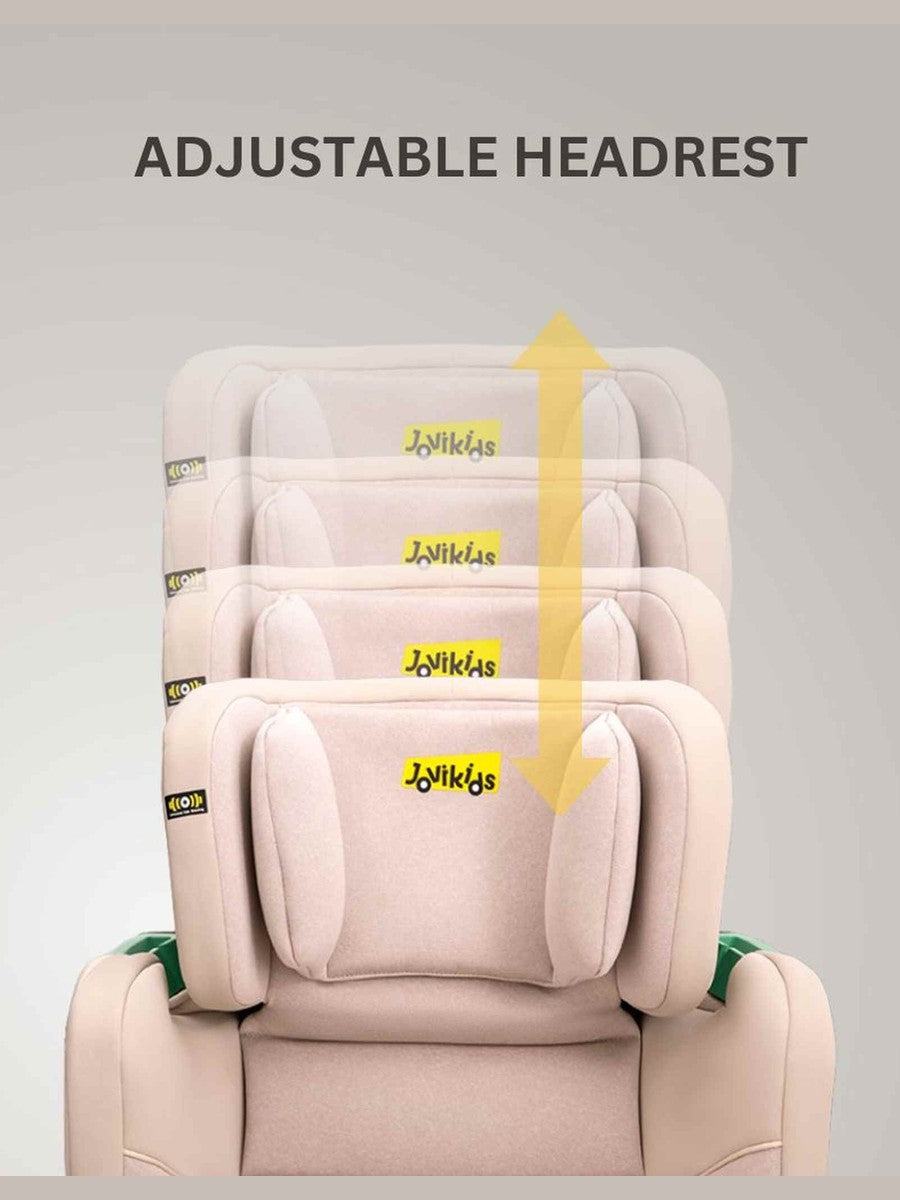 JoviKids Rober+ Folding i-Size Booster Car Seat (3–12 Years) Rosewood