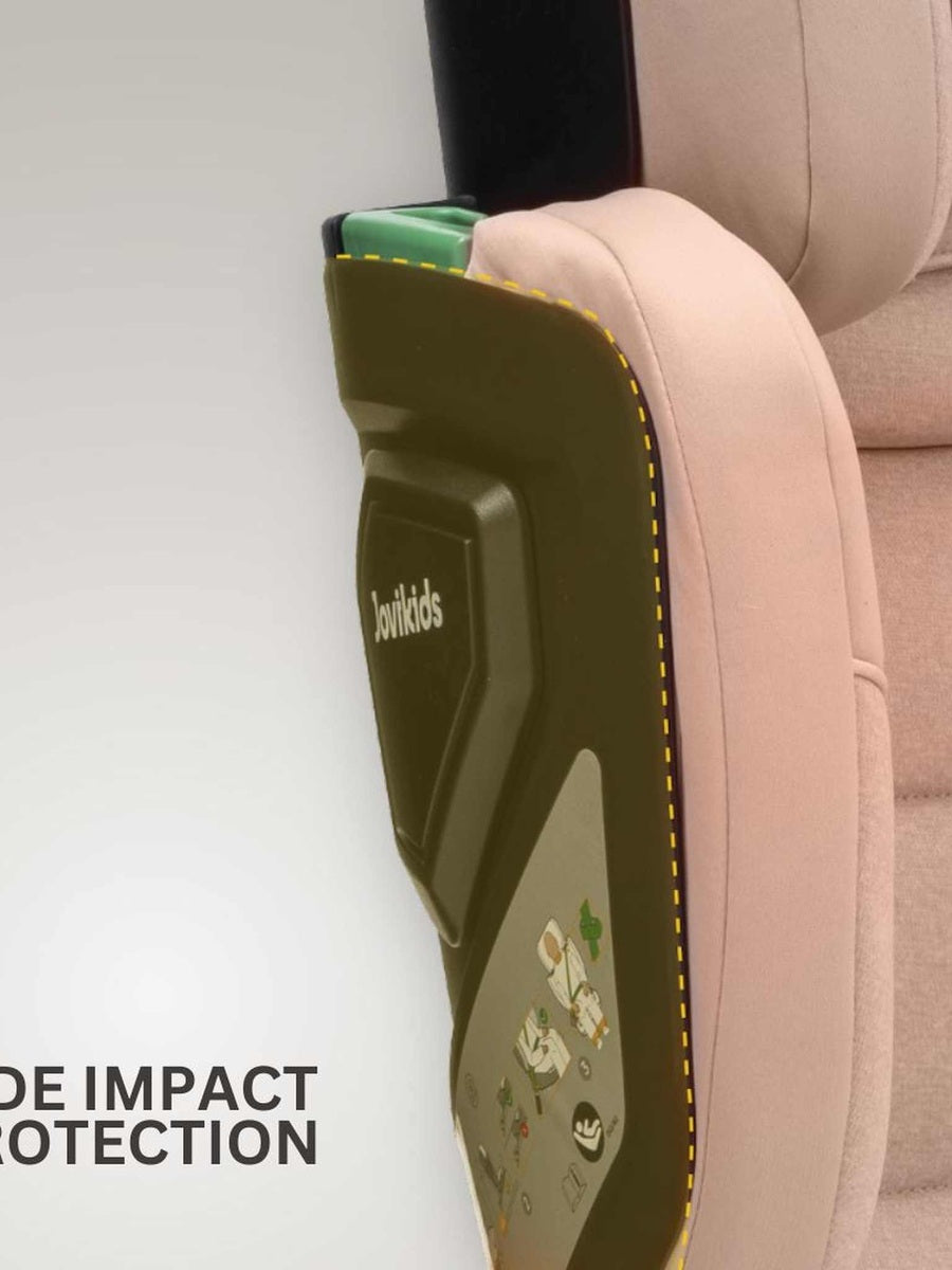 JoviKids Rober+ Folding i-Size Booster Car Seat (3–12 Years) Rosewood