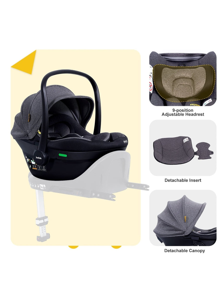 Jovikids Aria Infant Carrier Car Seat - Black