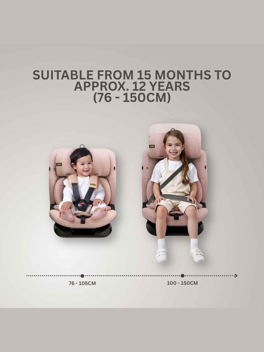 Jovikids CICI TT i-Size Child Seat 76–150cm - Rosewood