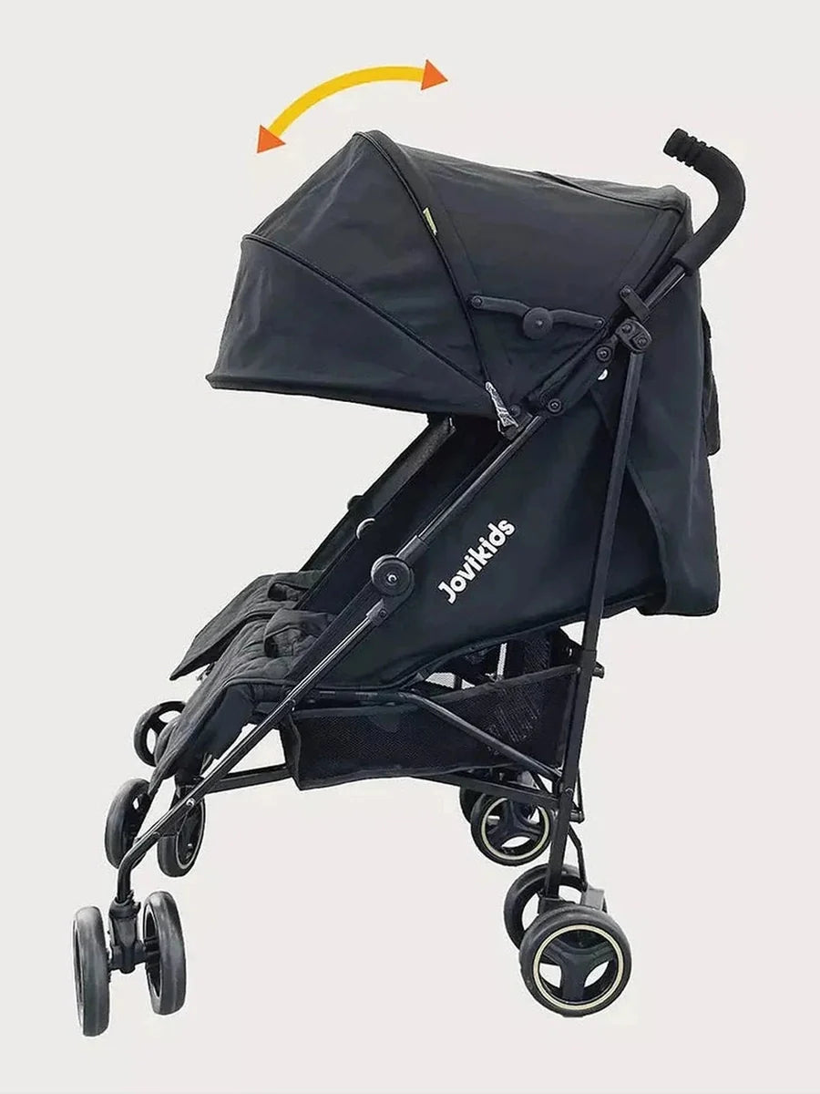 Jovikids Ezra Twin Umbrella Folding Stroller - Shadow Black