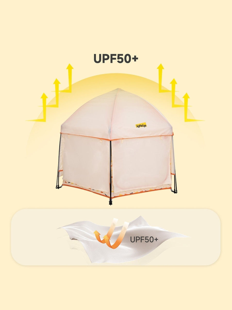 Jovikids Portable Play Tent – Pop-Up Kids Teepee (Indoor & Outdoor) - Beige