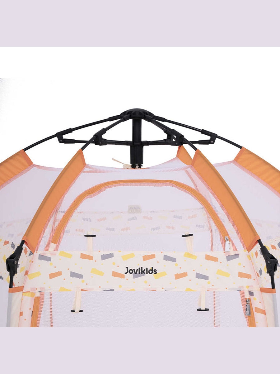Jovikids Portable Play Tent – Pop-Up Kids Teepee (Indoor & Outdoor) - Beige