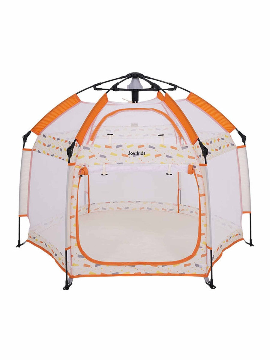 Jovikids Portable Play Tent – Pop-Up Kids Teepee (Indoor & Outdoor) - Beige
