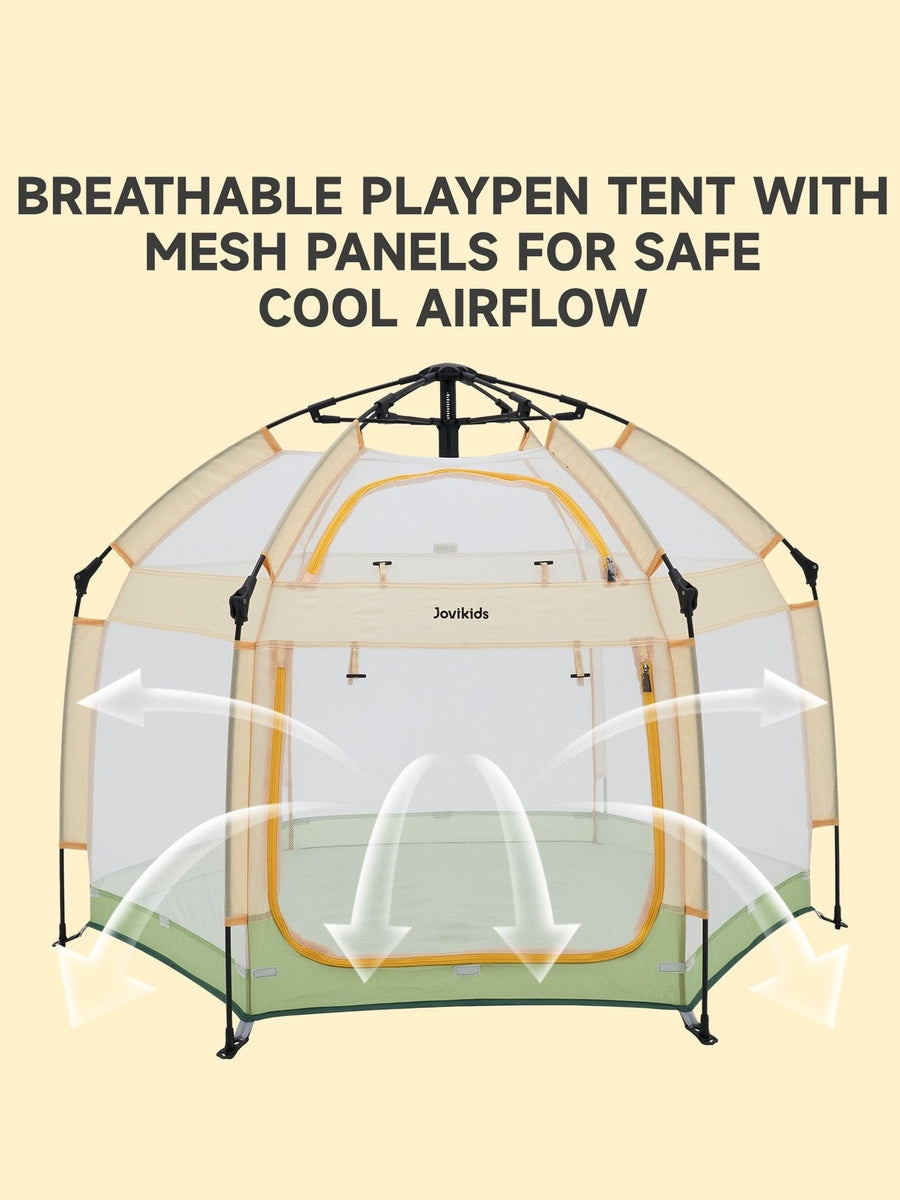 Jovikids Portable Play Tent – Pop-Up Kids Teepee (Indoor & Outdoor) - Green