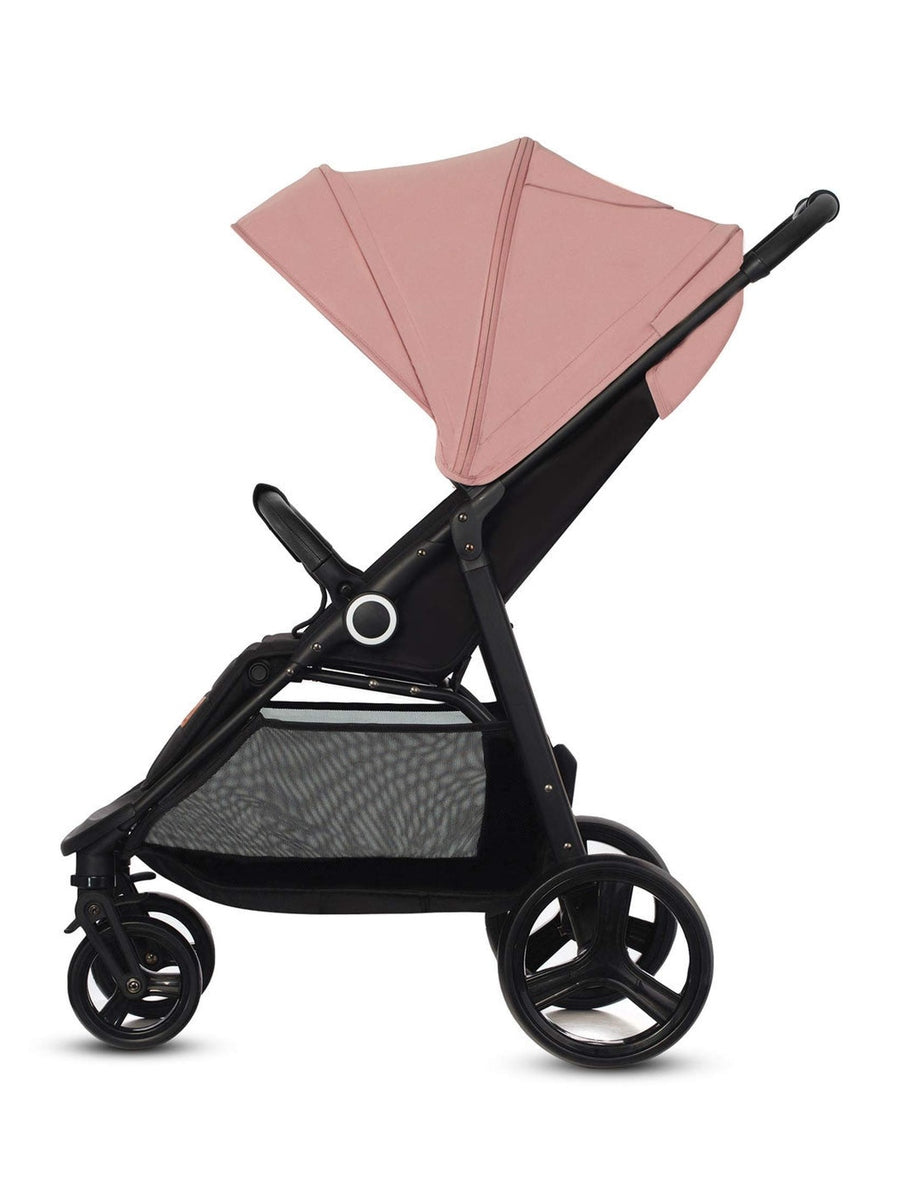 Kinderkraft Grande Plus Pushchair – Pink | One-Hand Fold, Lie-Flat Seat, Birth to 22kg