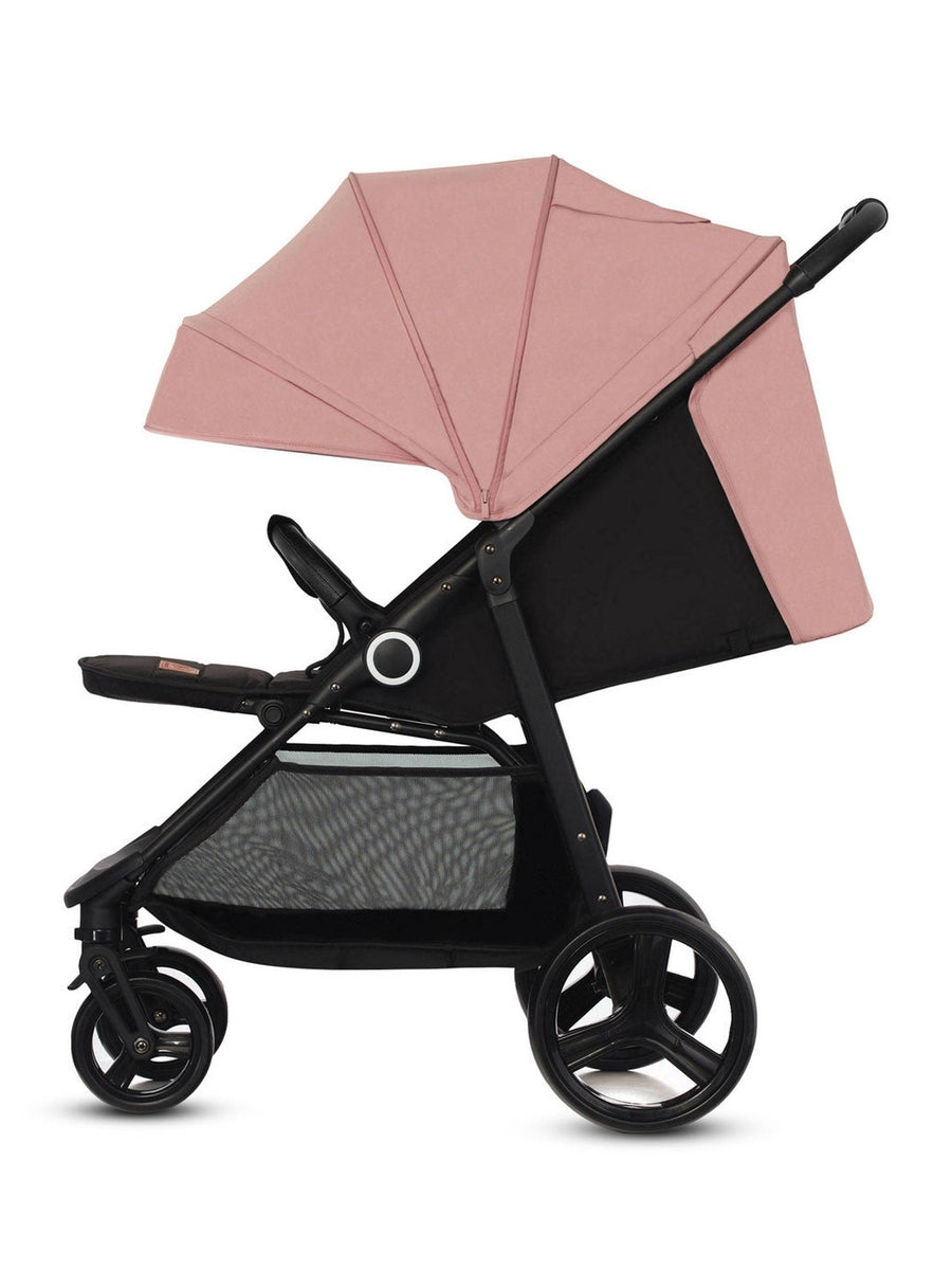 Kinderkraft Grande Plus Pushchair – Pink | One-Hand Fold, Lie-Flat Seat, Birth to 22kg