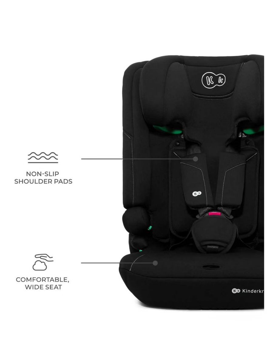 Kinderkraft I-COMFY i-Size Group 1/2/3 Car Seat - Black