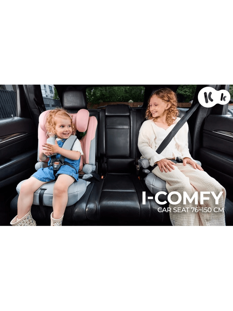 Kinderkraft I-COMFY i-Size Group 1/2/3 Car Seat - Pink