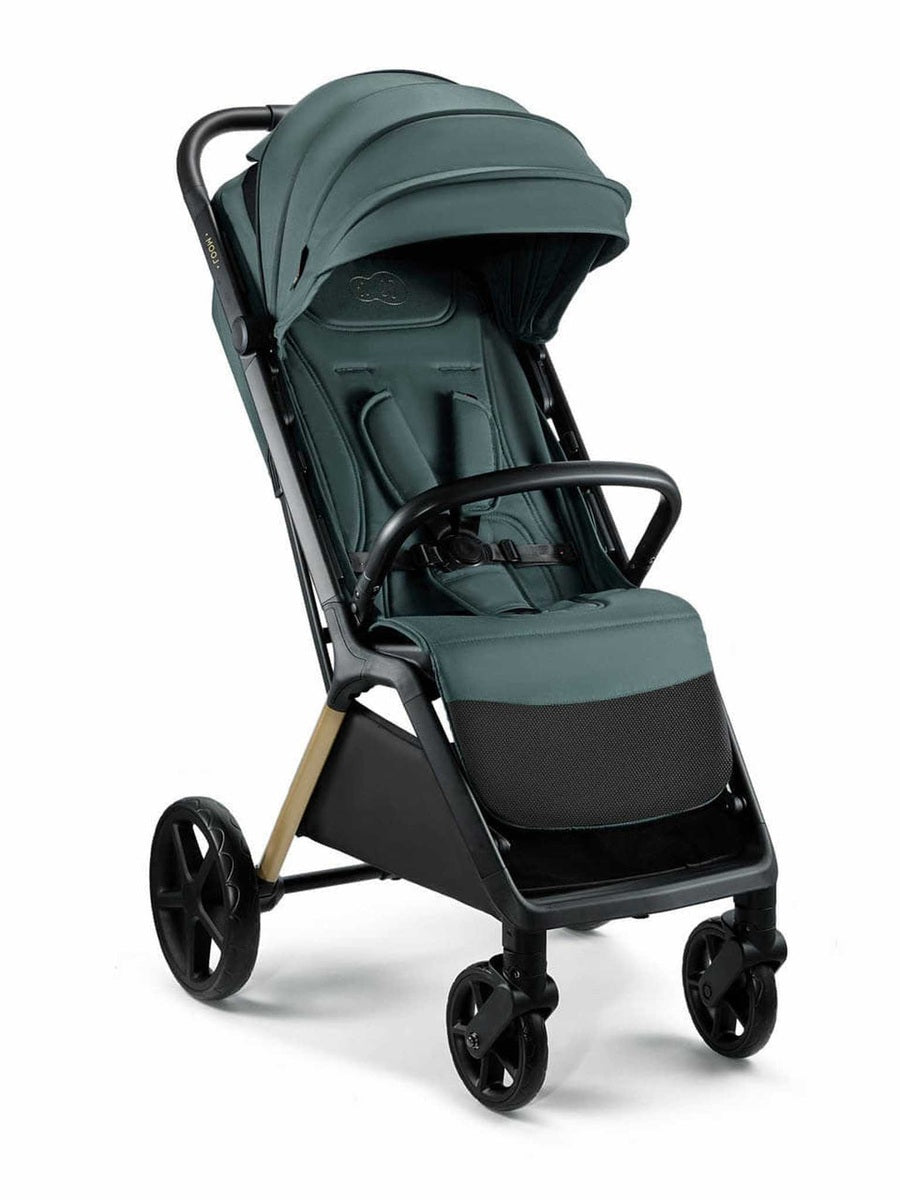 Kinderkraft Loom Stroller – Jade Green | Lightweight, Foldable Pushchair for Birth to 22kg
