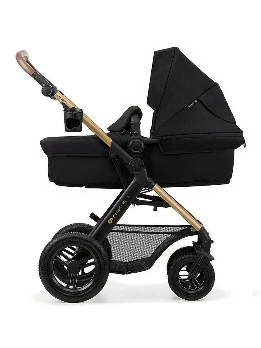 Kinderkraft MOOV 2 Air 3-in-1 Travel System – Pure Black