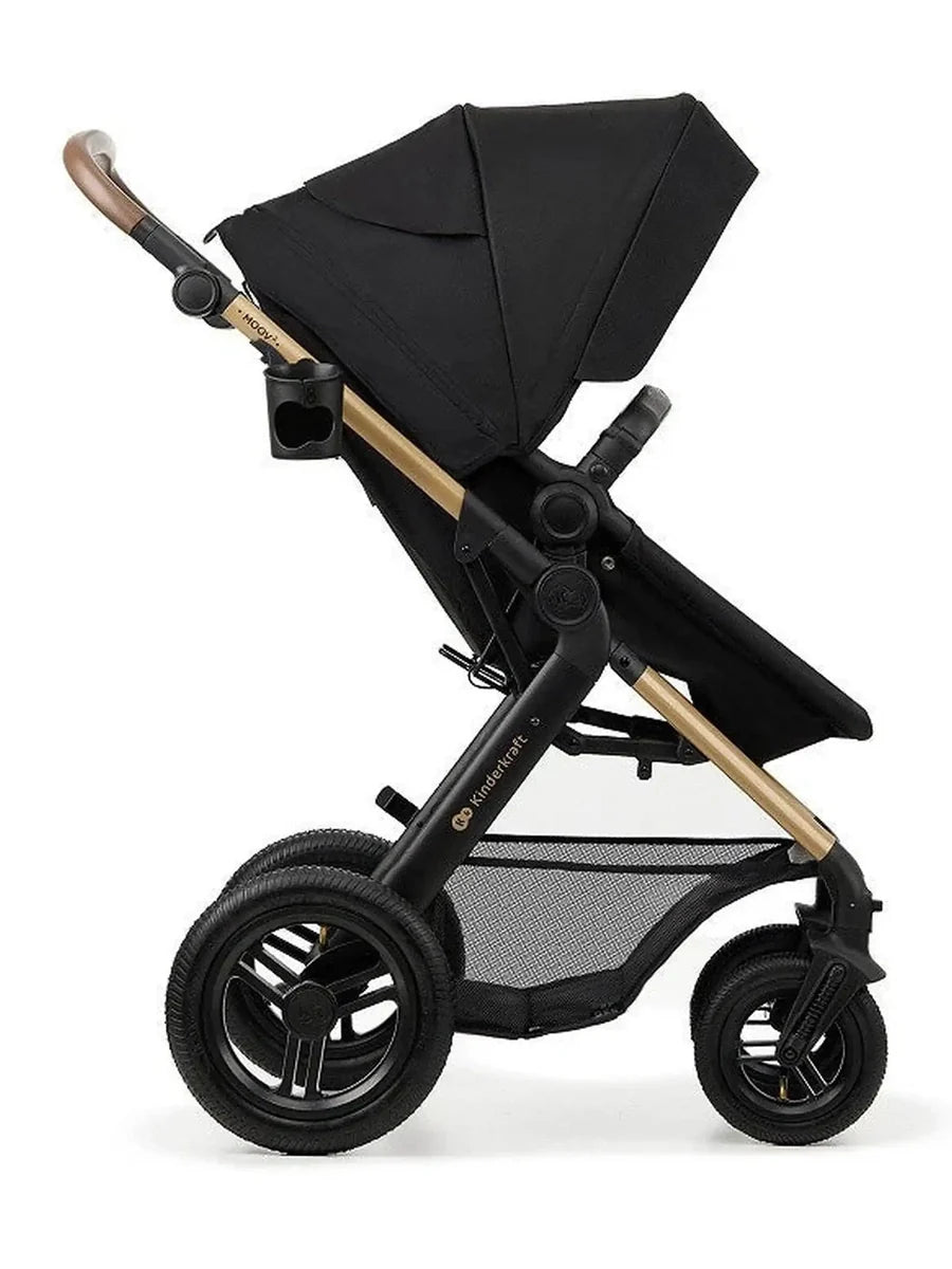 Kinderkraft MOOV 2 Air 3-in-1 Travel System – Pure Black