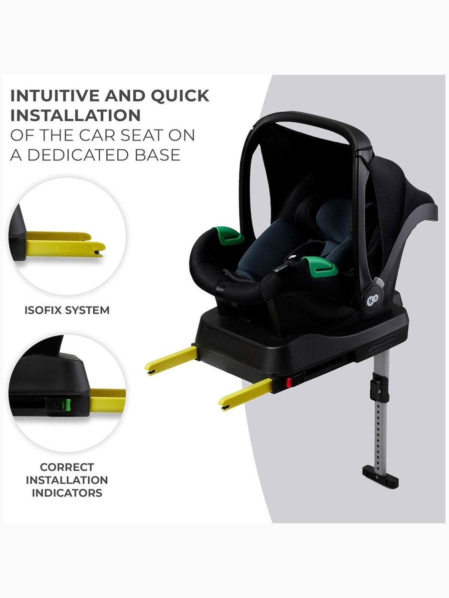 Kinderkraft Mink PRO i-Size Car Seat with ISOFIX Base – Black (40–75 cm)