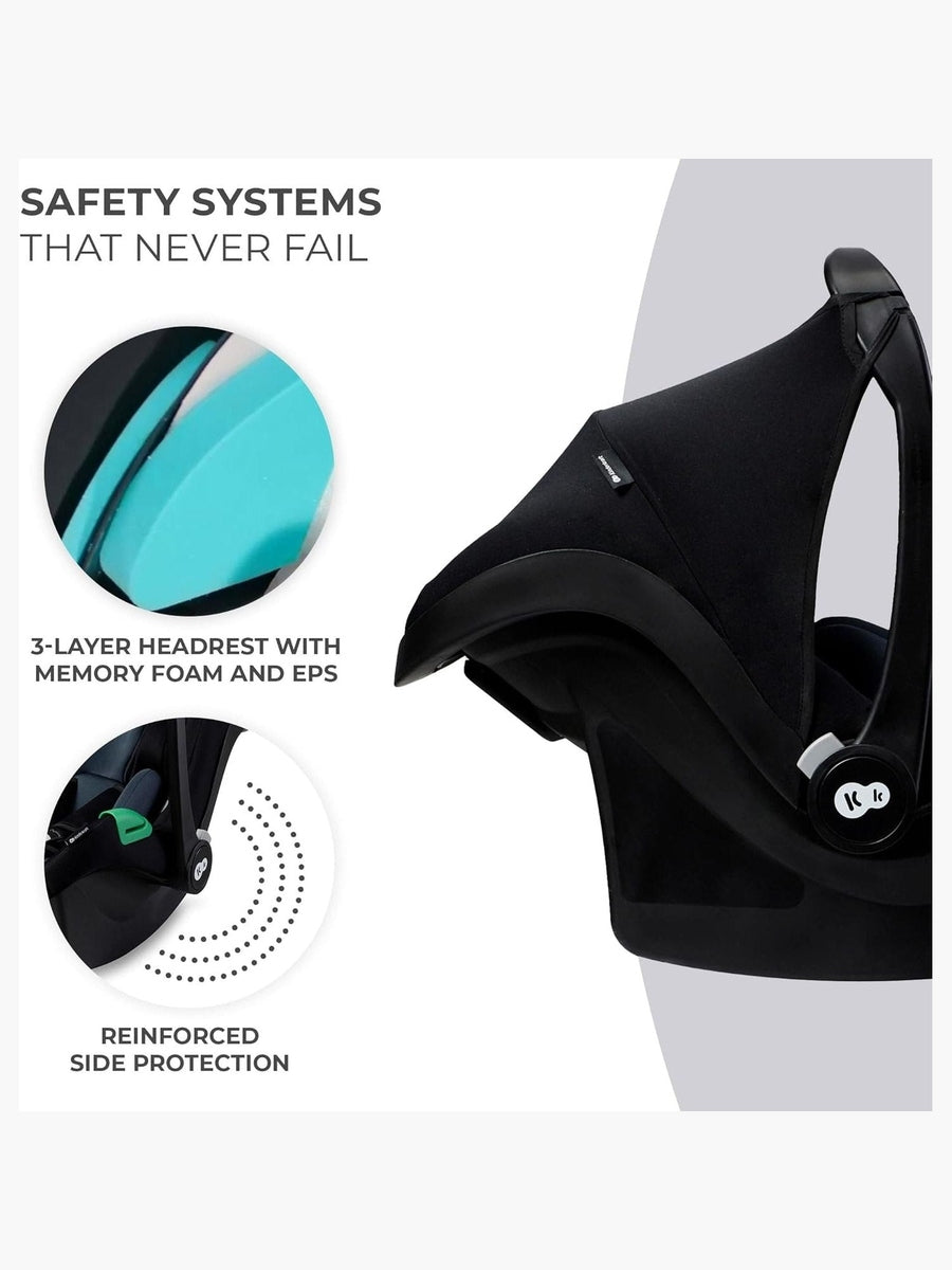 Kinderkraft Mink PRO i-Size Car Seat with ISOFIX Base – Black (40–75 cm)