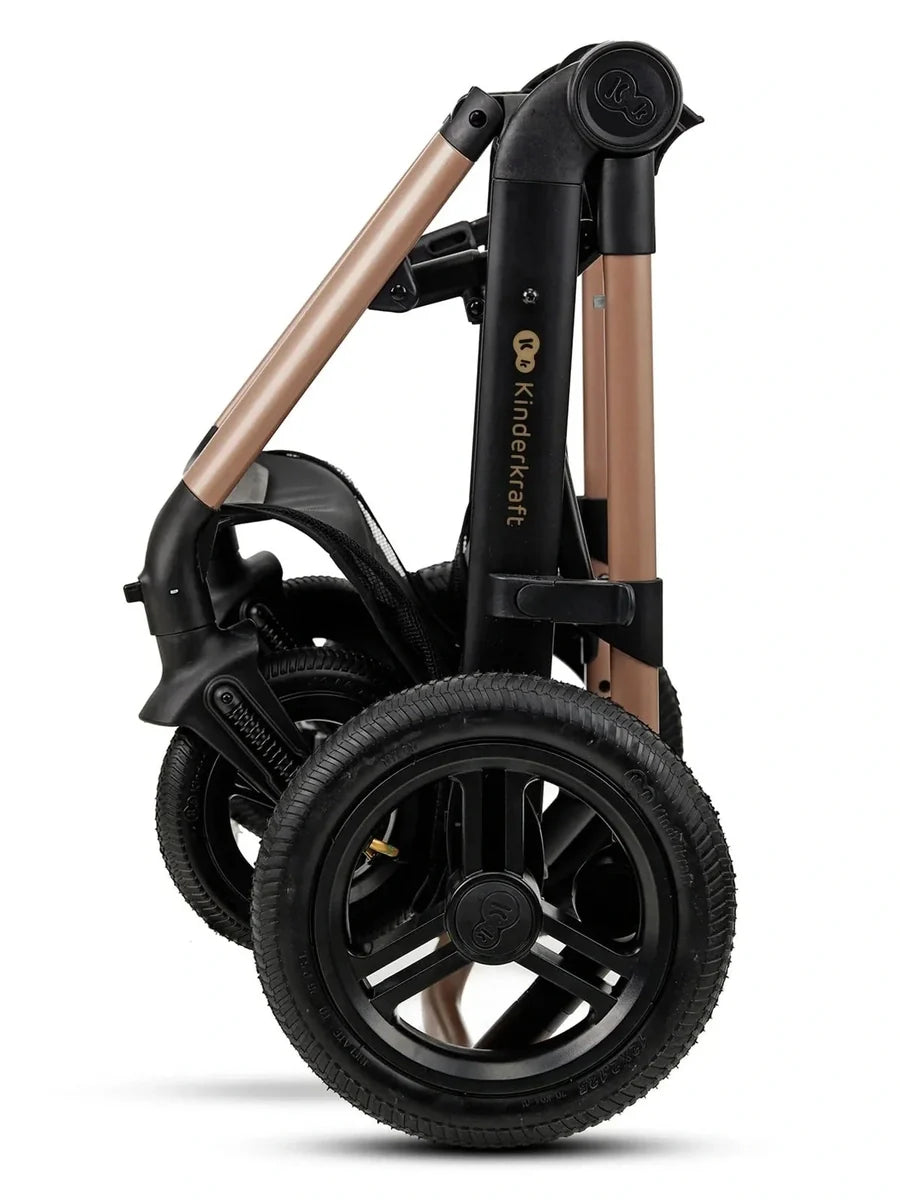 Kinderkraft Moov 2 3-in-1 Travel System with Mink Pro i-Size Car Seat – Sand Beige
