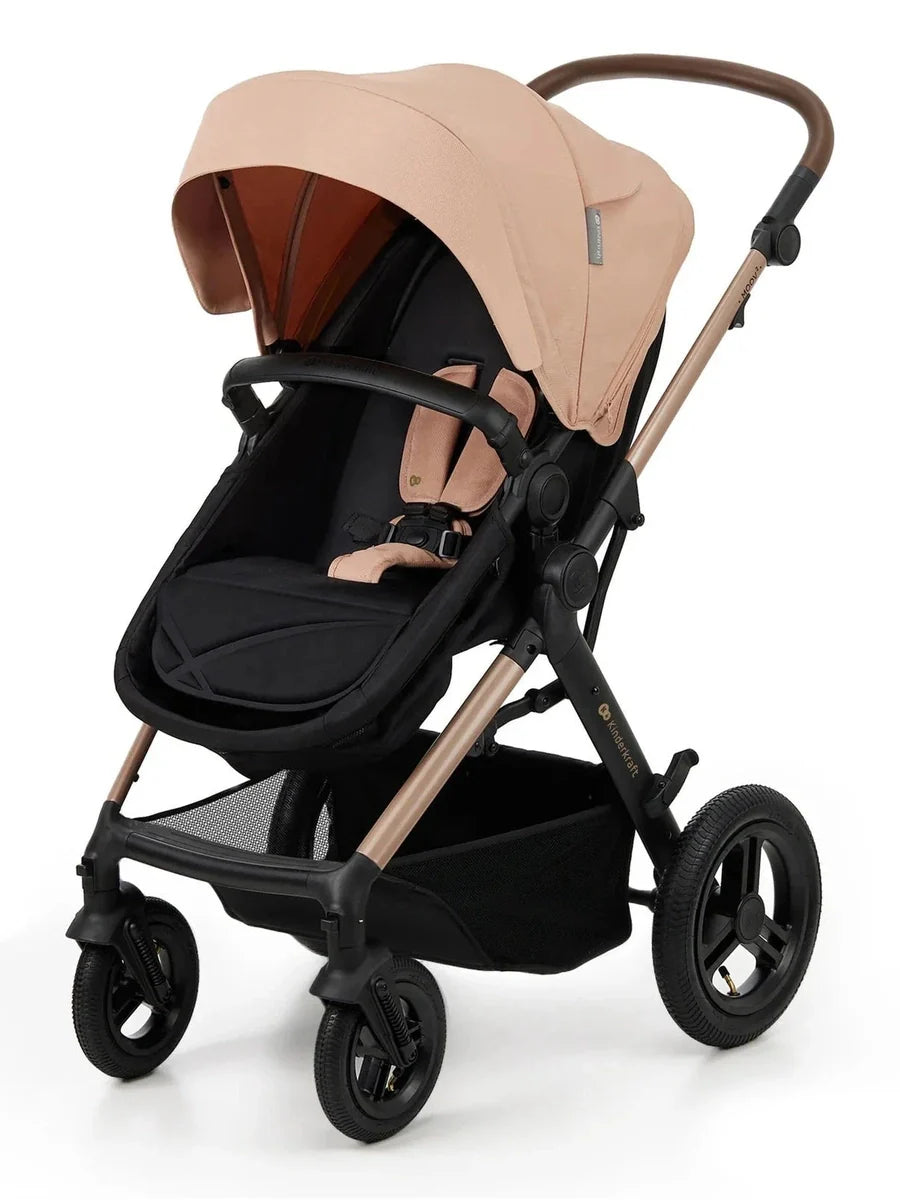 Kinderkraft Moov 2 3-in-1 Travel System with Mink Pro i-Size Car Seat – Sand Beige