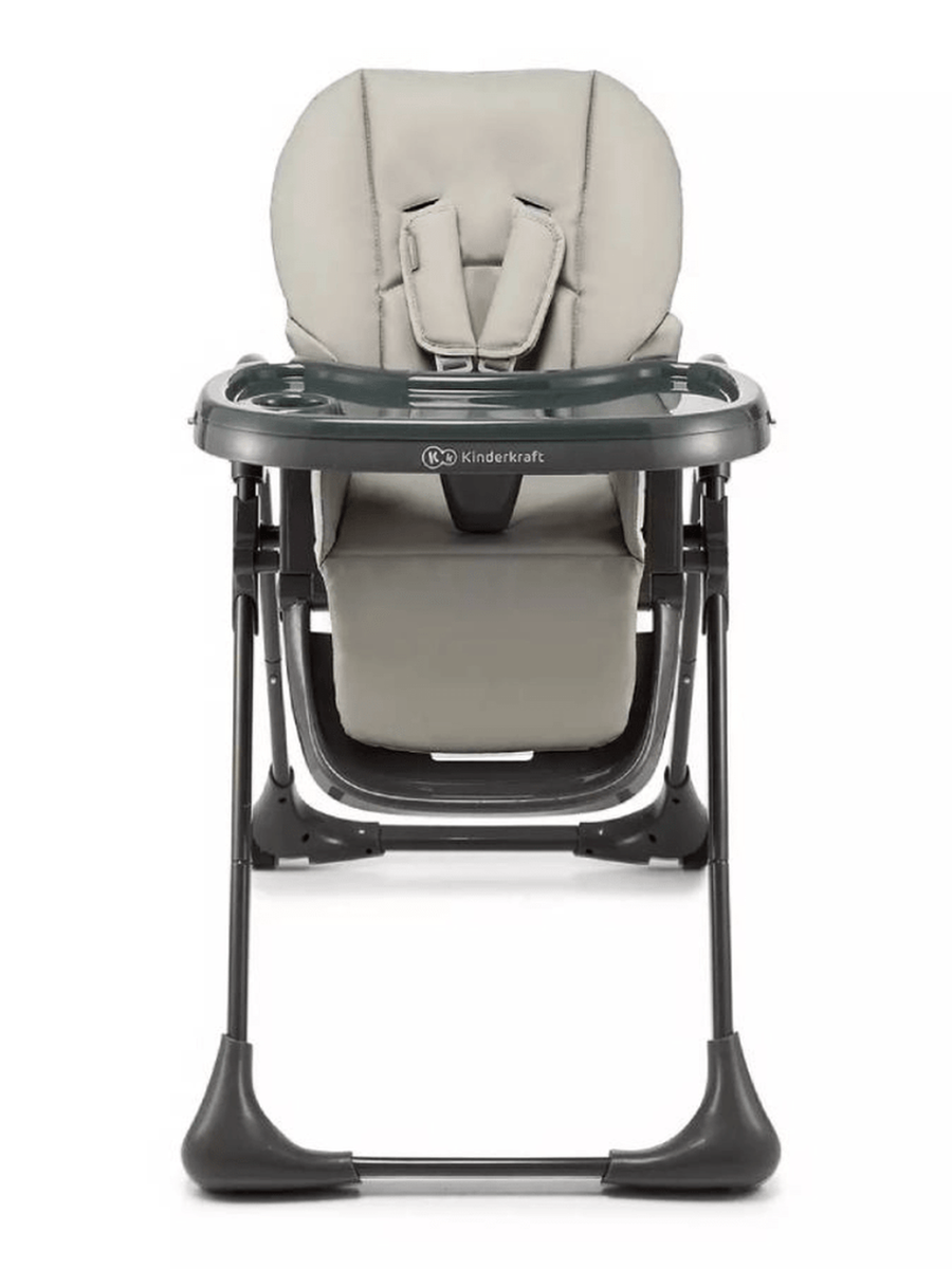 Kinderkraft Tummie, 2-in-1 Baby Hign Chair Bouncer Ergonomic Comfortable Grey