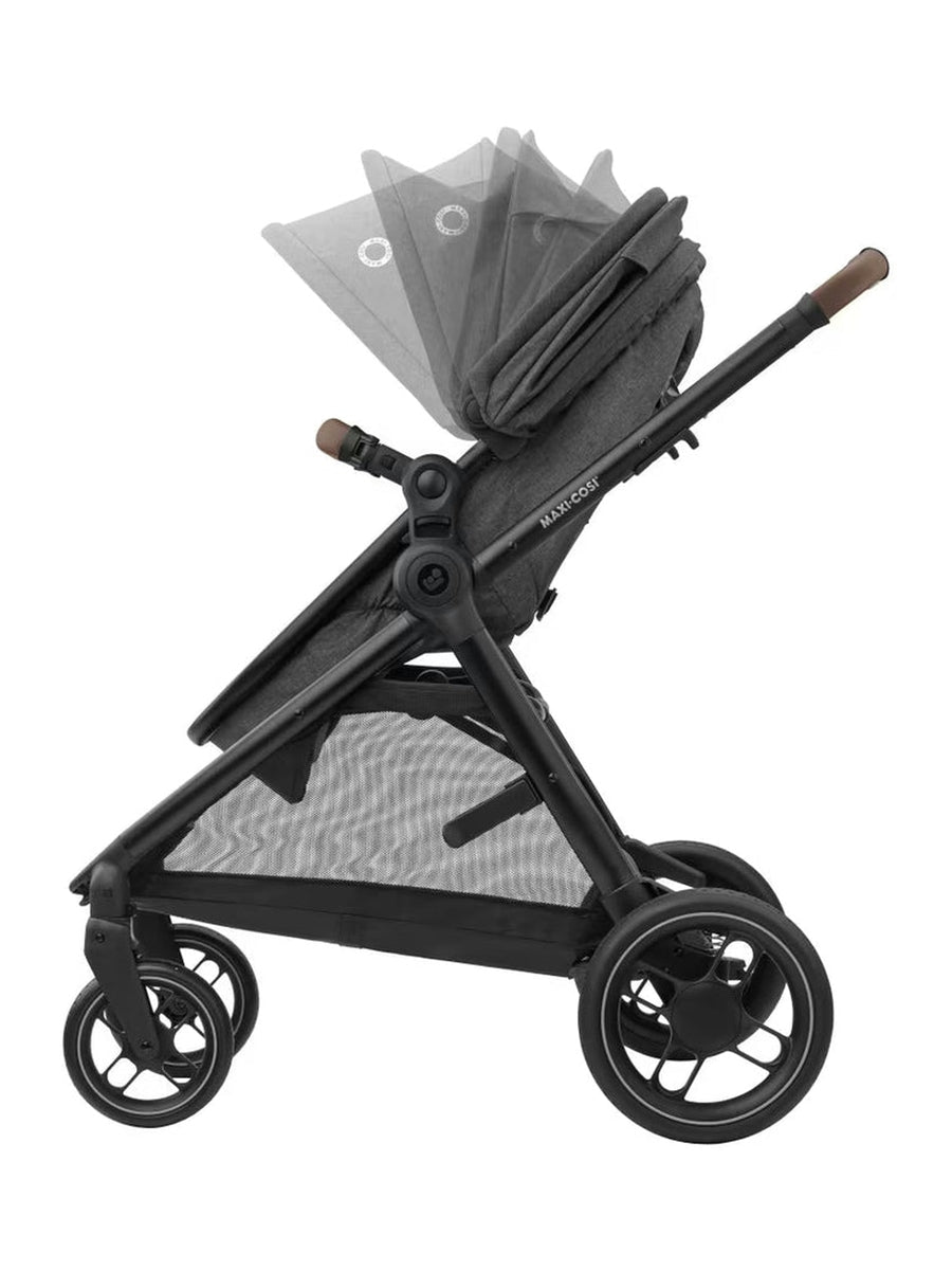 Maxi-Cosi Zelia S Trio 3-in-1 Baby Infant Travel System Foldable Pushchair Dark Grey
