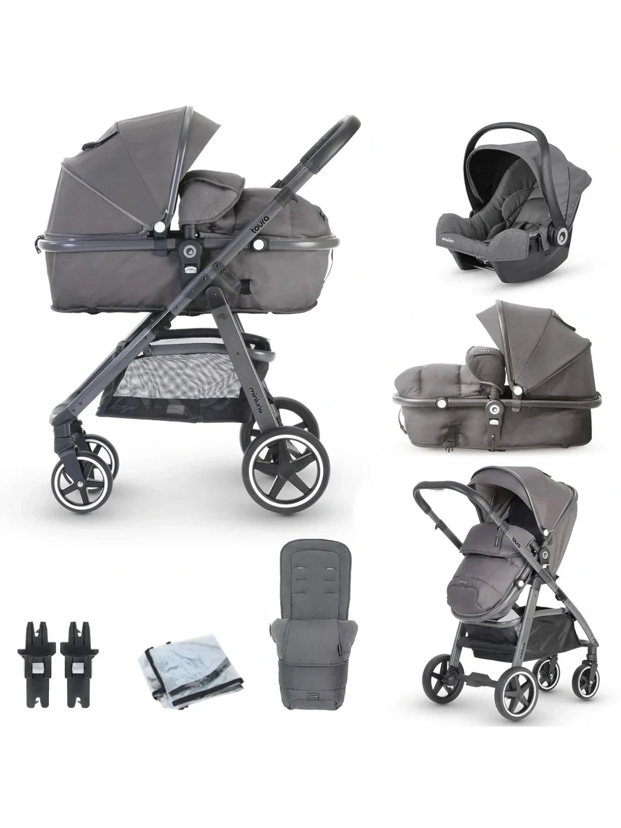 Miniuno Toura Special Edition Car Seat Travel System – Gunmetal Grey