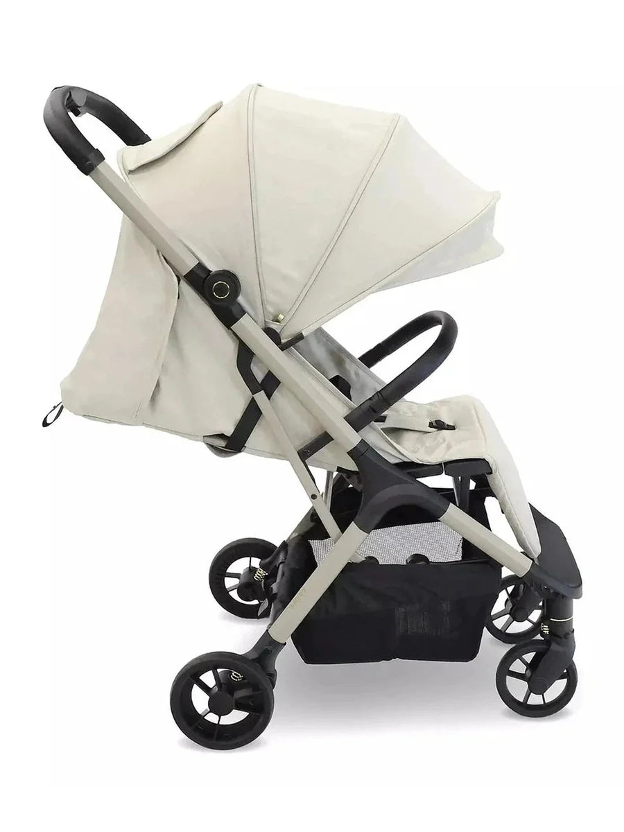 My Babiie MBX7 Ivory Compact Stroller – Lightweight, Auto-Fold, Birth to 22kg