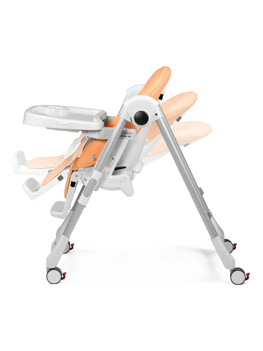 Peg Perego Prima Pappa Follow Me Highchair – Peach Fuzz