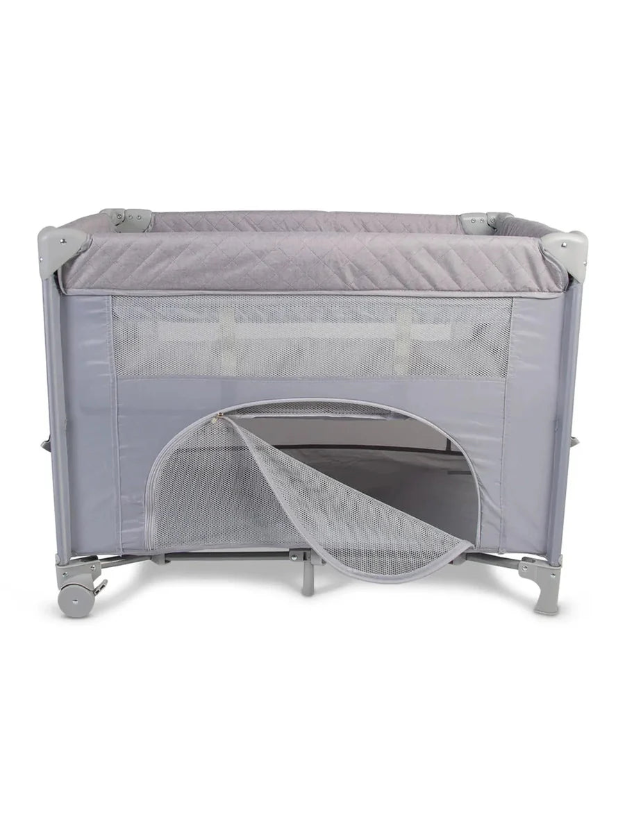 Red Kite Dreamer Bedside Crib – Quilt Grey