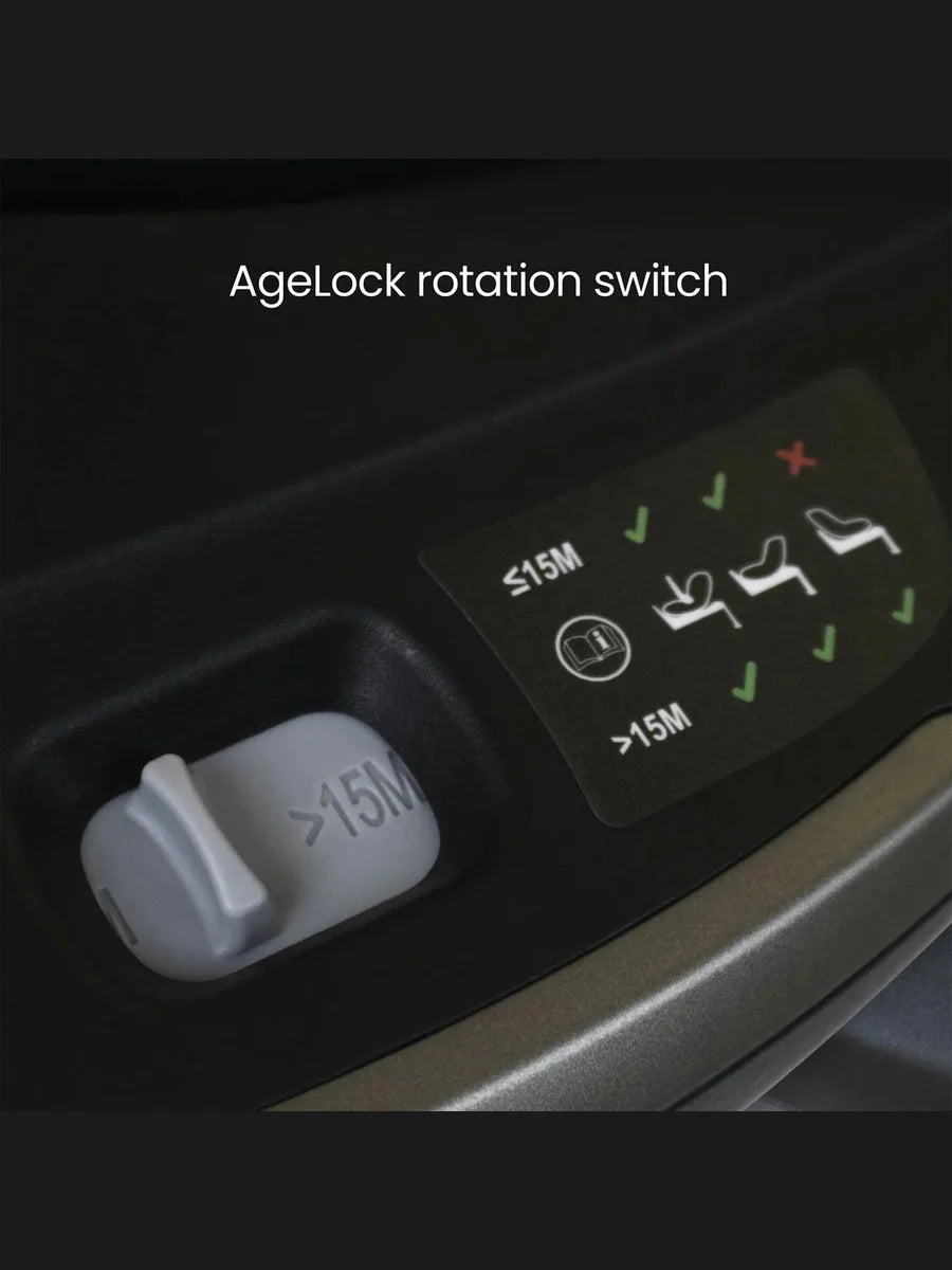 Silver Cross Base Plus 360 | ISOFIX Rotating Car Seat Base with AgeLock Safety Switch